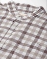 Shop Men's Beige Checks Stylish Full Sleeve Casual Shirt