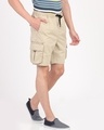 Shop Men's Beige Cotton Shorts-Design