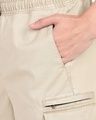 Shop Men's Beige Cotton Shorts