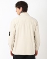 Shop Men's Beige Deadpool Batch Printed Oversized Cargo Shirt-Design