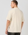 Shop Men's Beige Embroidered Oversized Shirt-Design