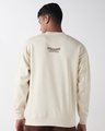 Shop Men's Beige Graphic Printed Oversized Sweatshirt-Full