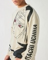 Shop Men's Beige Graphic Printed Oversized Sweatshirt