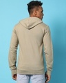 Shop Men's Beige Hooded Sweatshirt-Design