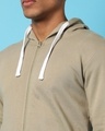 Shop Men's Beige Hooded Sweatshirt