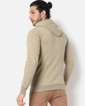 Shop Men's Beige Hooded Sweatshirt-Design