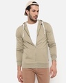 Shop Men's Beige Hooded Sweatshirt