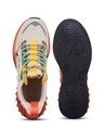 Shop Men's Beige & Orange Good Vibes Color Block Sneakers-Full