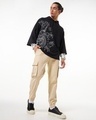 Shop Men's Beige Oversized Cargo Jogger Pants