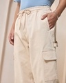 Shop Men's Beige Cargo Carpenter Pants