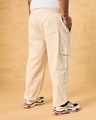 Shop Men's Beige Plus Size Cargo Carpenter Pants-Design