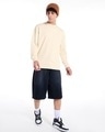 Shop Men's Beige Oversized Sweatshirt