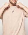 Shop Men's Beige Oversized T-shirt