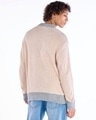 Shop Men's Beige Oversized Textured Sweater-Design