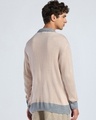 Shop Men's Beige Oversized Textured Sweater-Full
