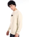 Shop Men's Beige Royalty Graphic Printed Oversized Sweatshirt-Full