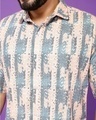 Shop Men's Beige & Sea Green Corduroy All Over Printed Relaxed Fit Shirt