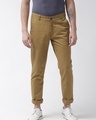 Shop Men's Beige Slim Fit Chinos-Front