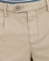 Shop Men's Beige Slim Fit Cotton Shorts