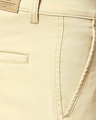 Shop Men's Beige Slim Fit Shorts-Full