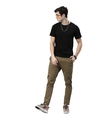 Shop Men's Beige Slim Fit Trouser