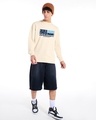 Shop Men's Beige Soul Craft Graphic Printed Oversized Sweatshirt
