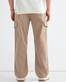 Shop Men's Beige Straight Fit Cargo Pants-Design