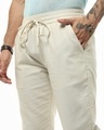 Shop Men's Beige Straight Fit Pants