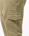 Shop Men's Beige Straight Fit Plus Size Cargo Pants