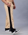 Shop Men's Beige Striped Relaxed Fit Track Pants-Design