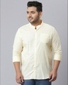 Shop Men's Beige Stylish Full Sleeve Casual Shirt-Front