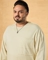 Shop Men's Beige Super Loose Plus Size Fit Plus Size T-shirt