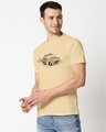 Shop Men's Beige Taxi Printed T-shirt-Full
