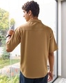 Shop Men's Camel Brown Oversized Shirt-Design