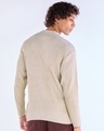 Shop Men's Beige Textured Oversized Sweater-Full