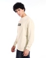 Shop Men's Beige Venom Graphic Printed Oversized Sweatshirt-Full