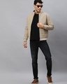 Shop Men's Beige Zipper Jacket