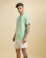 Shop Men's Bird Egg Green Heat Waves Graphic Printed T-shirt-Design