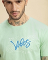 Shop Men's Bird Egg Green Heat Waves Graphic Printed T-shirt