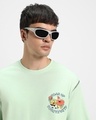 Shop Men's Bird Egg Green Spong Bob Graphic Printed Oversized T-shirt