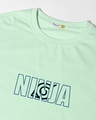 Shop Men's Green Team Konoha Graphic Printed Oversized T-shirt