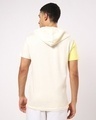 Shop Men's Birthday Yellow Color Block Hoodie T-shirt-Design