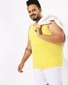 Shop Men's Yellow Plus Size Vest-Front