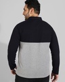 Shop Men's Black & Grey Color Block Plus Size Shirt