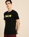 Shop Men's Black 2020 Emojis Graphic Printed T-shirt-Front