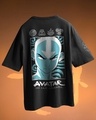 Shop Men's Black Aang The Legend Graphic Printed Oversized T-shirt-Full