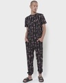 Shop Men's Black Abstract All Over Printed Co-ords