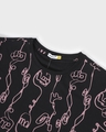 Shop Men's Black Abstract All Over Printed Co-ords