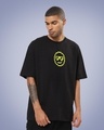 Shop Men's Black Adulting Graphic Printed Oversized T-shirt-Design