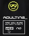 Shop Men's Black Adulting Graphic Printed Oversized T-shirt